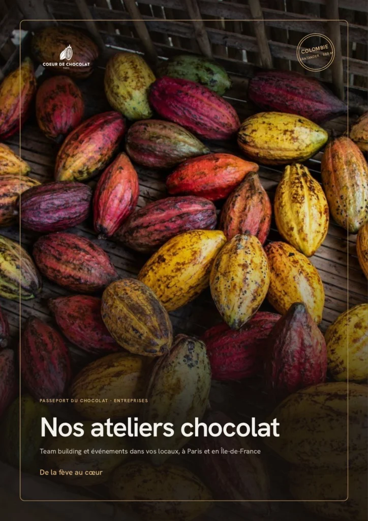 Couverture de la brochure des ateliers Cœur de Chocolat